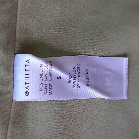 NWT! Athleta Elation Rib Tight - Shadow Olive - Picture 6 of 10